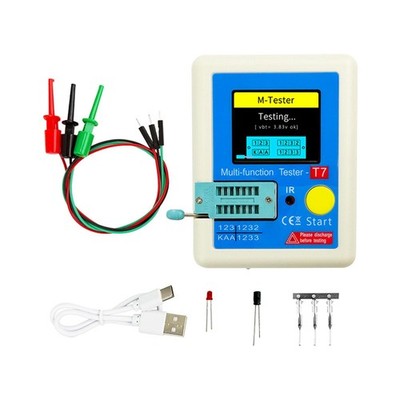 Full Color Display Transistor Meter -t7 Multifunction Component Tester Meter