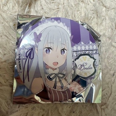 Re:Zero Emilia Sega Collaboration Cafe Can Badge