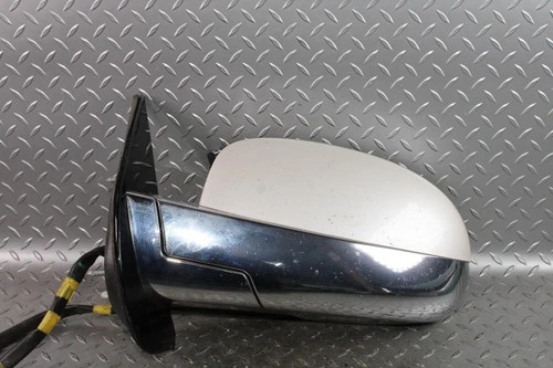 07-08 Escalade White Chrome Driver Side Left LH Power Door Mirror Heated Glass