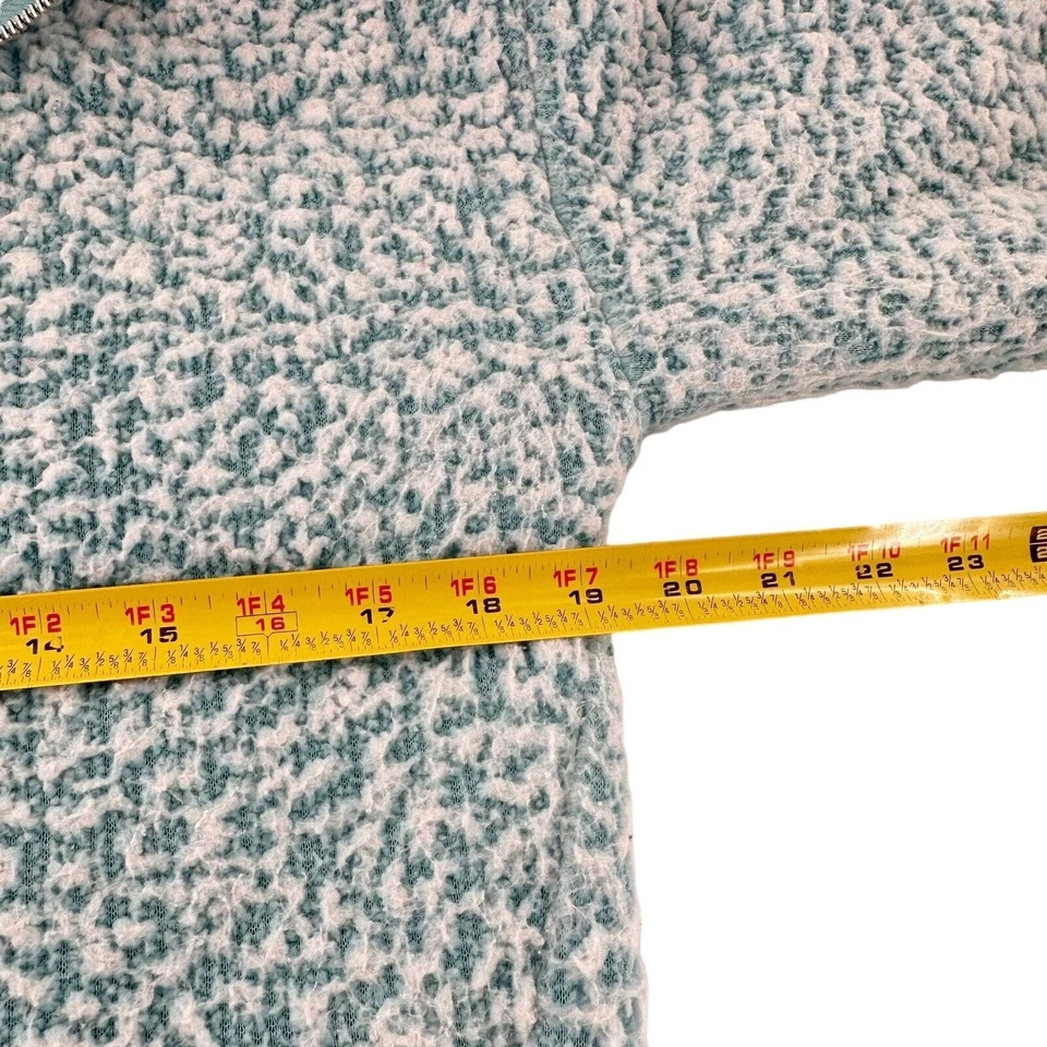 Suéter Pullover Jason Maxwell Mujer Felpa Sherpa Cremallera PS Azul Claro Vellón Suave Foto 3 de 4