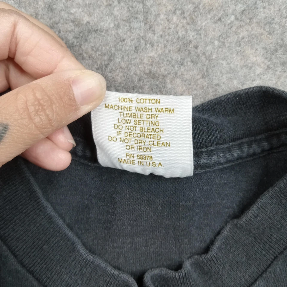 Camisa Tigre Blanca De Colección Para Hombre Grande Gráfica Camiseta Hecha EE. UU. Animal Años 90 Dorada Foto 3 de 4