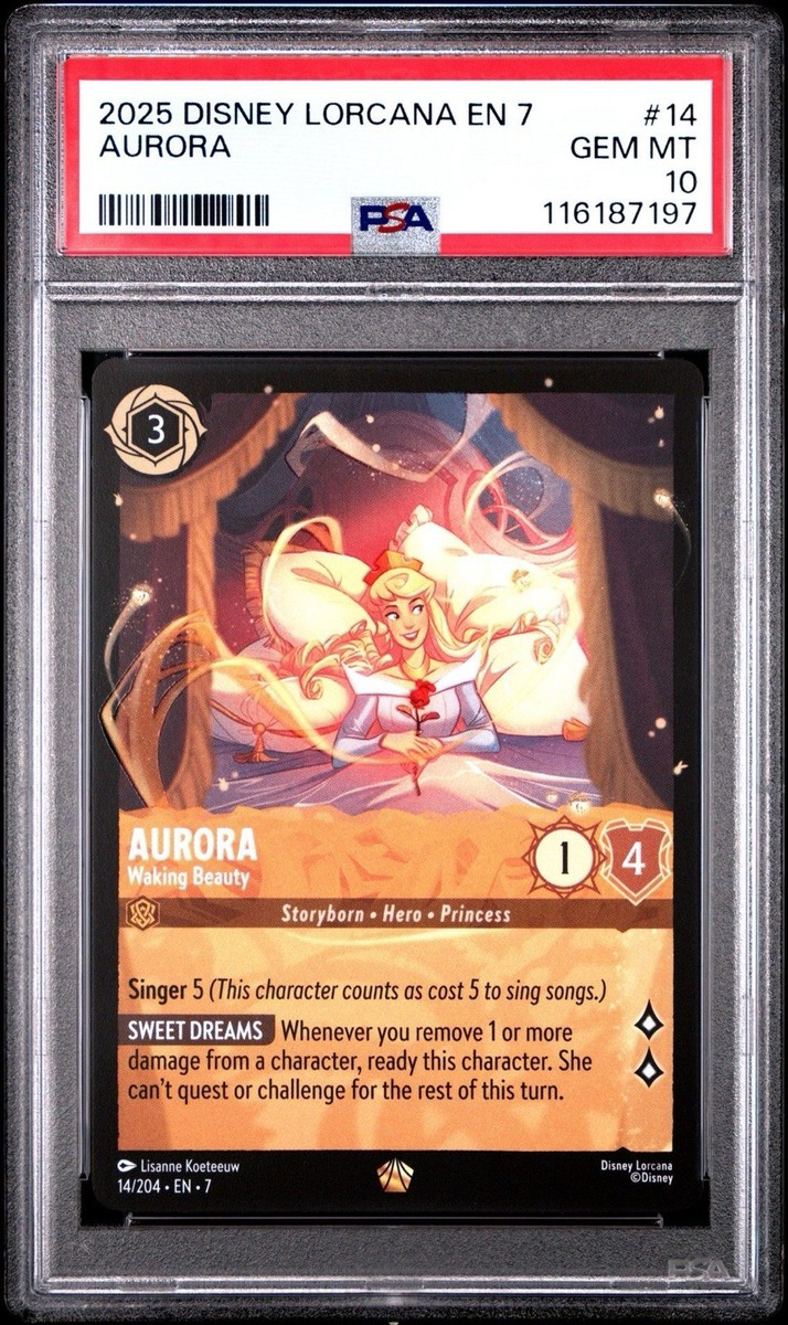 Disney Lorcana Aurora - Waking Beauty 14/204 Archazia's Island PSA