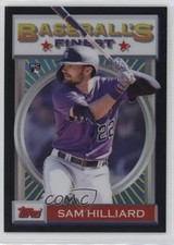 2020 Topps Finest Flashbacks Black Refractor 23/25 Sam Hilliard #63 ms9