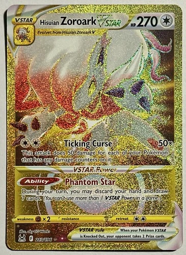 Hisuian Zoroark VSTAR 213/196 (NM) Secret Rare Sword & Shield: Lost Origin 2022