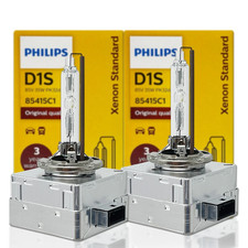 Genuine Philips D1S 4300K HID Headlight Bulbs 2 Pack OEM 85415C1 DOT New