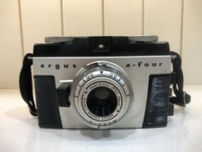 Vintage Argus A-Four Camera W Argus Coated Cintar f/3.5 44mm Lens with Case