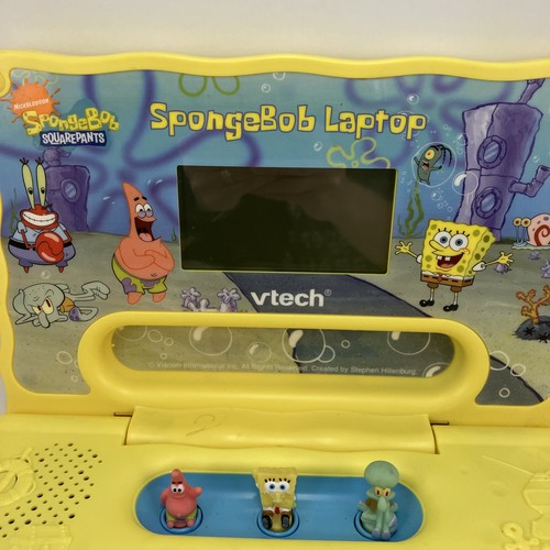 SpongeBob SquarePants Vtech Laptop 15 Activity Educational 2008 Tested Works - Picture 2 of 6