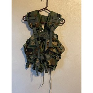 Tactical Load Bearing Vest Enhanced Camo MOLLE Military Outdoor Gear