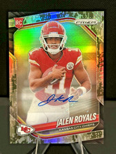 2025 Panini Prizm - Jaylen Royals Forest Camo SSP #'d/25 - Rookie Auto Chiefs