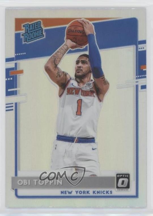 2020-21 Panini Donruss Optic Rated Rookie Holo Prizm Obi Toppin #158 uk2