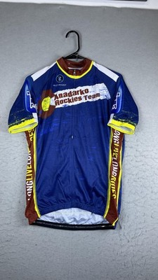 Alchemist Cycling Jersey Mens Medium Blue Anadarko Rockies Colorado Full Zip