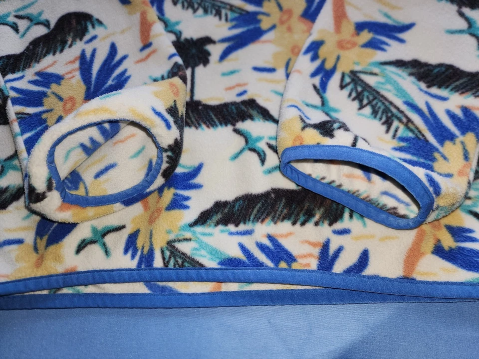 PATAGONIA WOMEN'S MICRO D SNAP-T PULLOVER FLEECE SWEATER BLUE/BEIGE SIZE... - Image 3 of 4