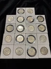 1965-1969 Kennedy Half Dollars, 40% Silver, Lot of 18 Coins, TTL 2.6622 Troy Oz