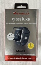 ZAGG Glass Luxe HD Clarity Screen Protector for Apple Watch 3/2/1 38mm Black