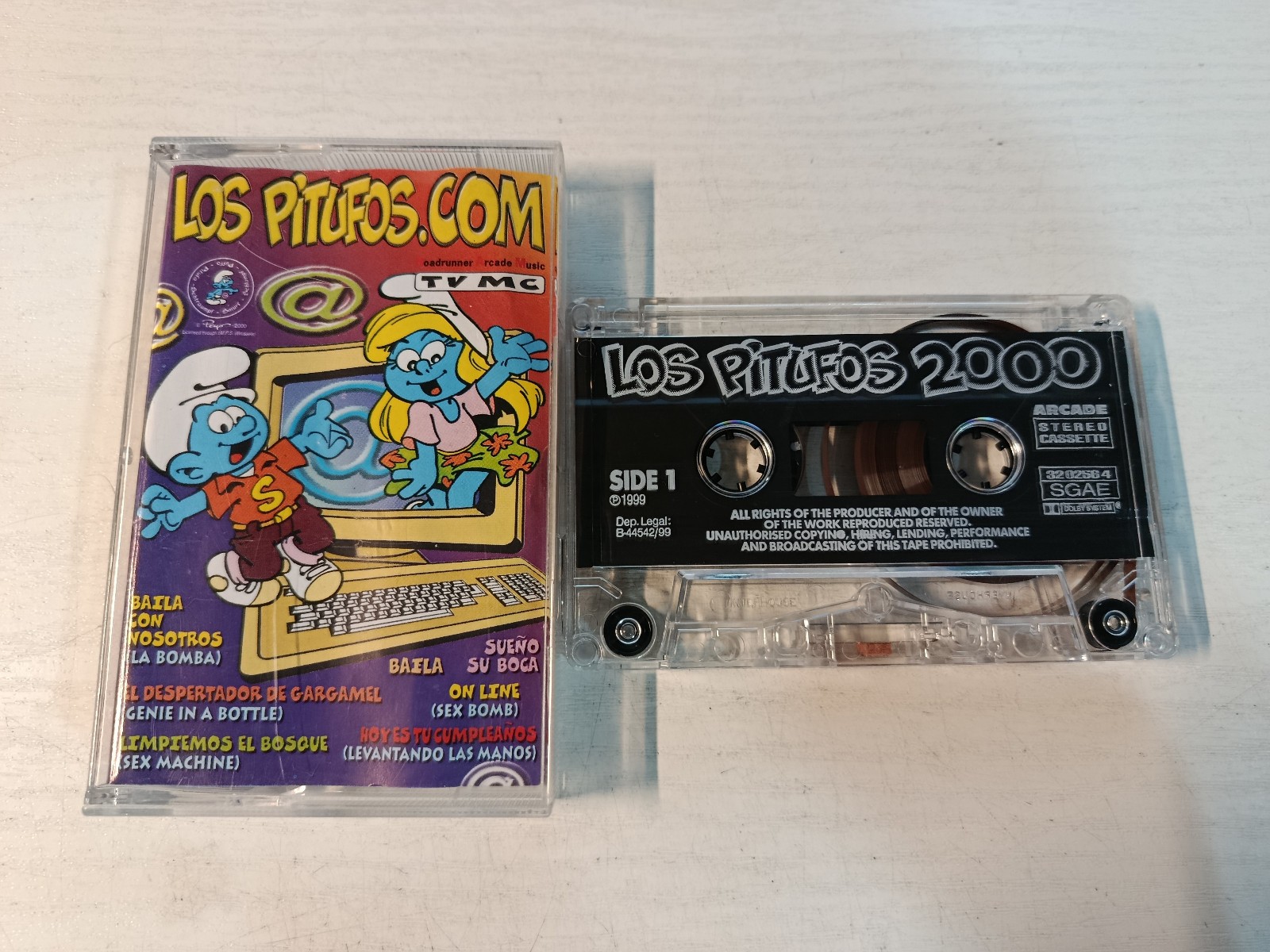 The Smurfs 2000 (1999 Arcade Spain Press) - Cassette VG