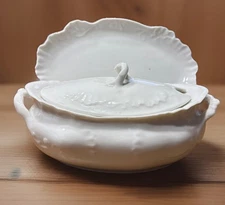 Vintage Syracuse China O.P.Co. Veg  Dish Ivory Vitreous Restaurant Ware ‘20s–30s