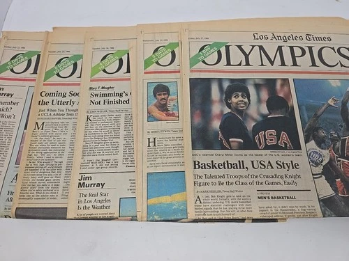  Olympics Los Angeles Times  Newspapers Olympics '84 Ed July 22nd To August 13th image 2