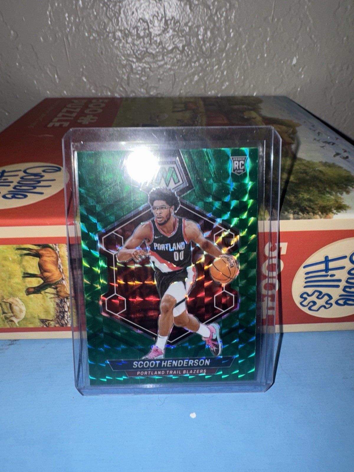 2023-24 Panini Mosaic - Rookies Scoot Henderson #216 Green Mosaic Prizm (RC)