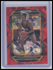 2023 Panini Prizm Draft Picks #11 Tosan Evbuomwan Red Ice