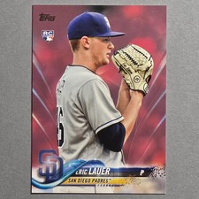ERIC LAUER 2018 Topps Update MOTHER'S DAY PINK #d/50 RC Rookie