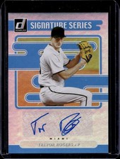 2021 Panini Donruss Trevor Rogers Signature Series Rookie Auto RC #SS-TR Marlins