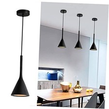 Lighting Modern Pendant Light Metal Aluminum Shade Kitchen Island Black