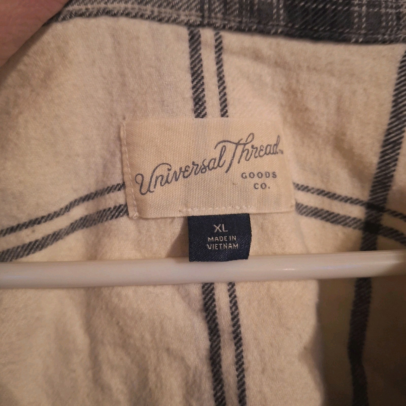 Universal Thread Oversized Cropped Plaid Shirt Bl… - image 7