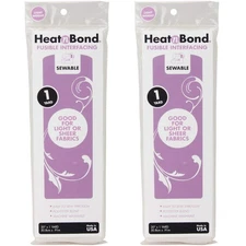 2-PACK 20x36 3336 Heatn Bond Light Weight Iron-On Fusible Interfacing