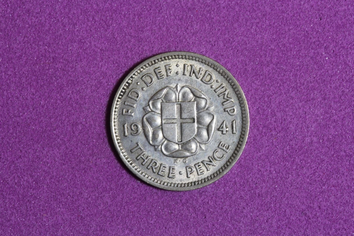 No.89 アンティーク 銀貨 イギリス 3ペンス 1915-1941 まとめ
