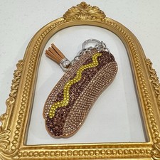 New Hot Dog Keychain Bag Charm