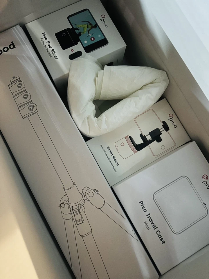 [New] Pivo Pod Silver Package + Tripod Set (Pod+Remote+Case+Mount+Tripod) - Image 2 of 4