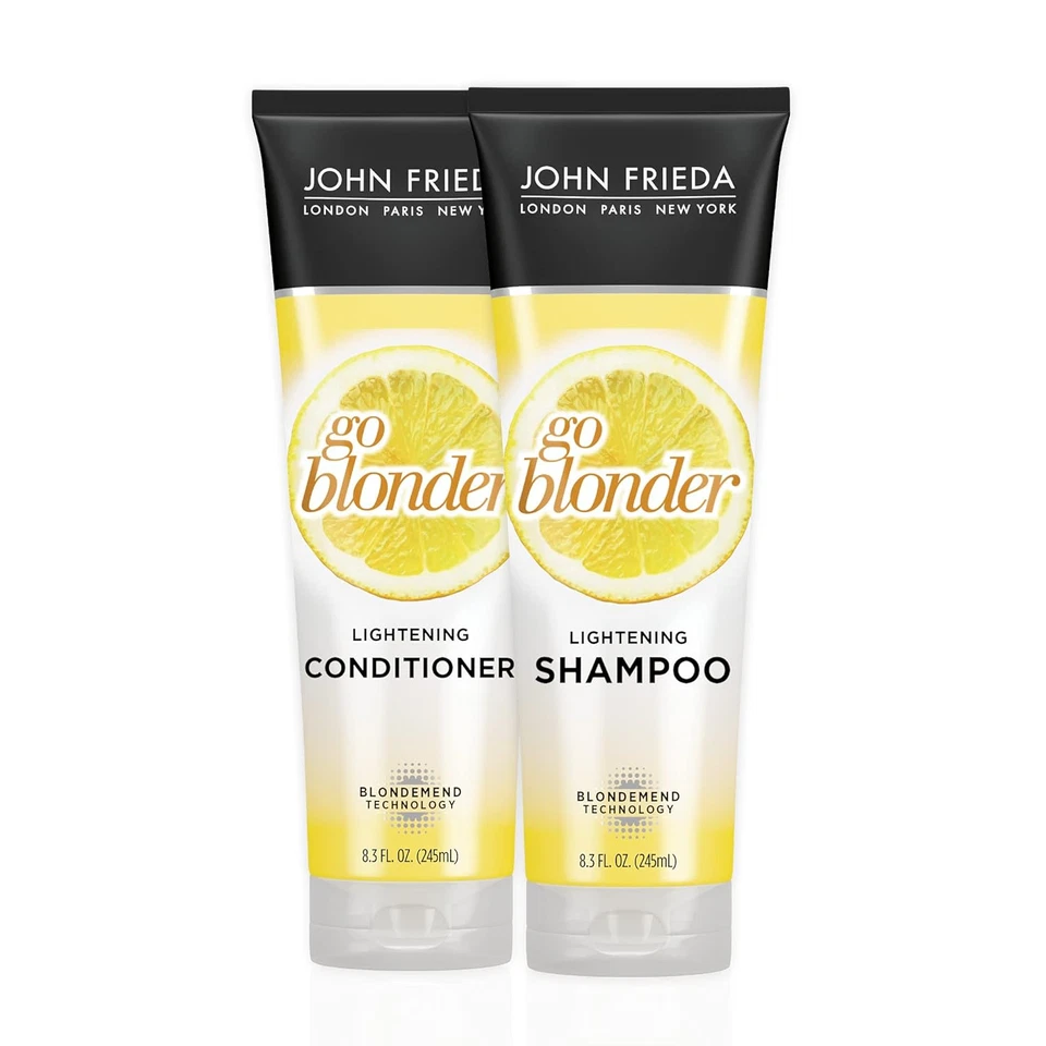 John Frieda Sheer Blonde Go Blonder Lightening Shampoo and Conditioner, New 8.3 - Image 4 of 4