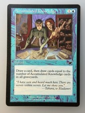 MTG Accumulated Knowledge Nemesis NMS C 26 LP Magic