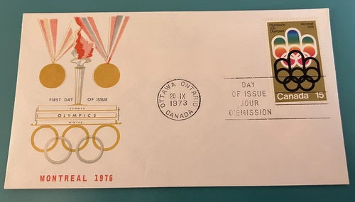 Olympics 1976 First Day Cover Canada