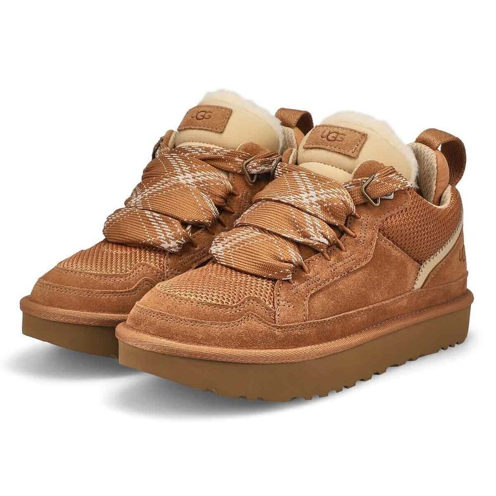 LOWMEL CHESTNUT SUEDE TEXTILE SPORTTY UGG SHOES WOMEN'S SNEAKER NEW$4