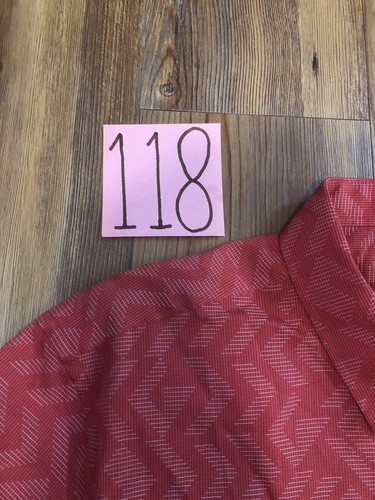 Camisa de verano vintage Alfani para hombre talla 3XL roja manga corta algodón abotonado - Imagen 3 de 20