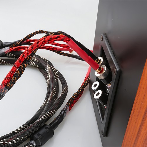OCC HiFi Loudspeaker Wire Western Electric Speaker Cable Cord Banana Spade Plug - Afbeelding 9 van 14