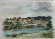 Franz Ehmke *1928 -2018 Italy on the way from the marble palace to signed