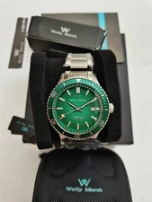 BNIB WM. WATCH 046M OCEAN-SERIES MIYOTA AUTOMATIC ALL STEEL SAPPHIRE HELIUM 200m