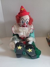 Porcelian Clown Twinkles Exclusively For Service Merchandise By Amber Stone 1990
