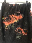 Insight Cotton Stretch Skirt High-Waisted Mini Black W Flowers & Spiderwebs 6 M — photo 7