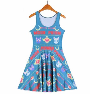 Sailor-Moon-8-Bit-Anime-Otaku-Teal-Moon-Prism-Power-Cat-Luna-Skater-Dress