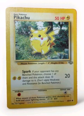 Pikachu 60/64 Pokémon Base Set: Jungle Regular 1st Edition Card | eBay