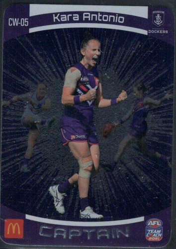 2021 AFL TEAMCOACH WOMENS SILVER CAPTAIN CARD; Individual Card Sale. - Picture 6 of 14