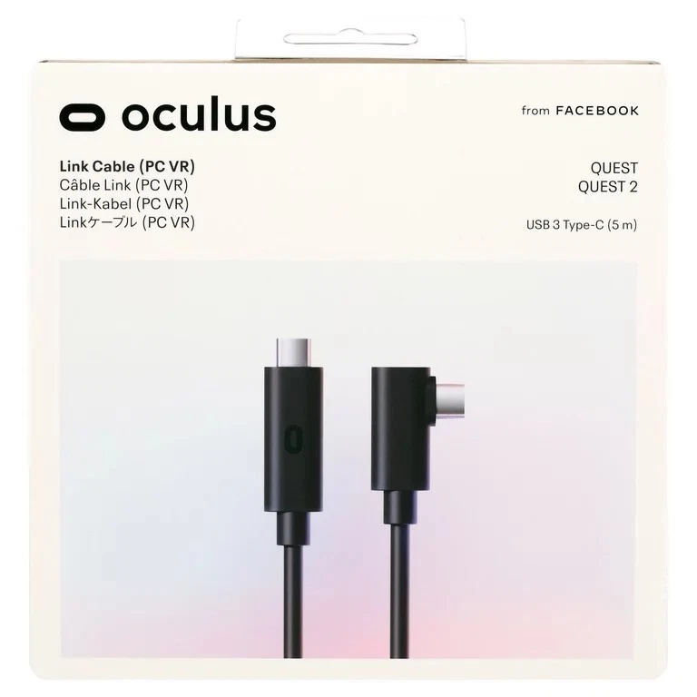 Oculus Link - Virtual Reality Headset Cable - USB-C to USB-C