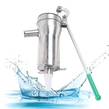 Manual Water Suction Pump Stainless Steel Deep Well Pump Hand Crank Water Pump