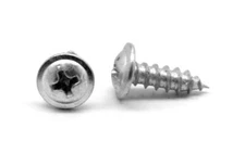 #8-18 x 1/2 Sheet Metal Screw Phillips Round Washer Head Type AB Stl Zinc