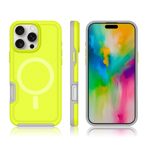 Coque fine magnétique ergonomique robuste pour iPhone 16 Pro Max 15 14 13 12 11 - Photo 28 sur 29