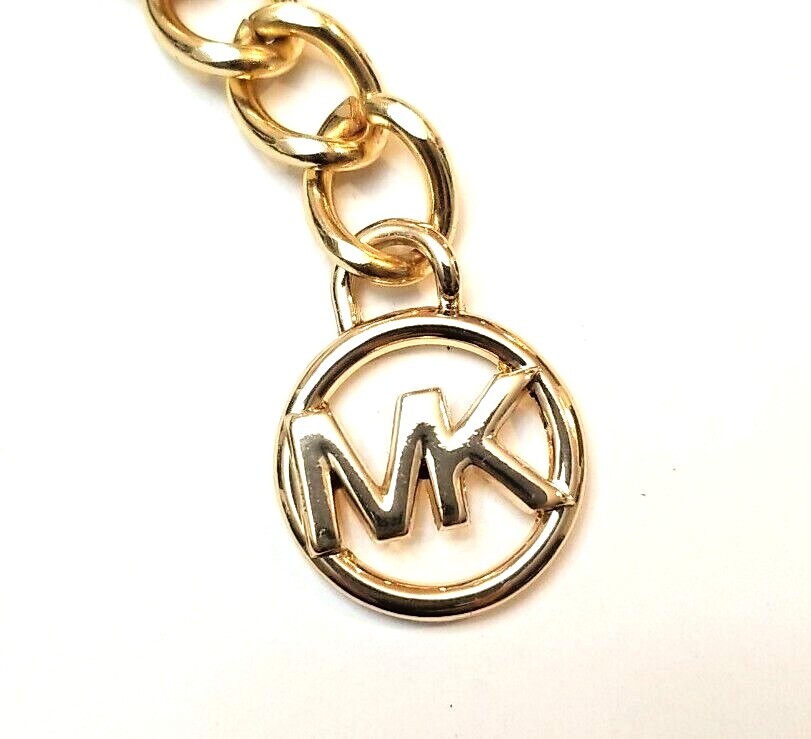 MICHAEL KORS Belt Gold & Inlay MK Logo CHOOSE SIZE DROP MENU  display picture 1