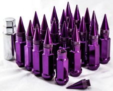 Aodhan Xt92 12x1.5 Cold Steel Spiked Lug Nuts Purple Set Of 20pc Wkey 92mm Aodhan Xt92 12x1.5 Cold Steel Spiked Lug Nuts Purple Set Of 20pc Wkey 92mm